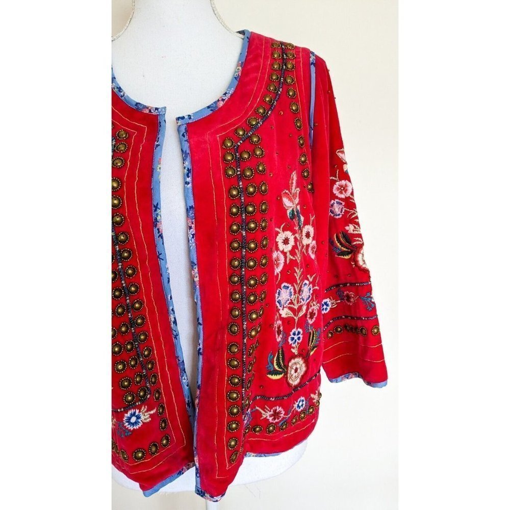 BNWT Ruby Yaya Red Velvet Senorita Jacket Size XS Suit 6-8 - Picture 4 of 10